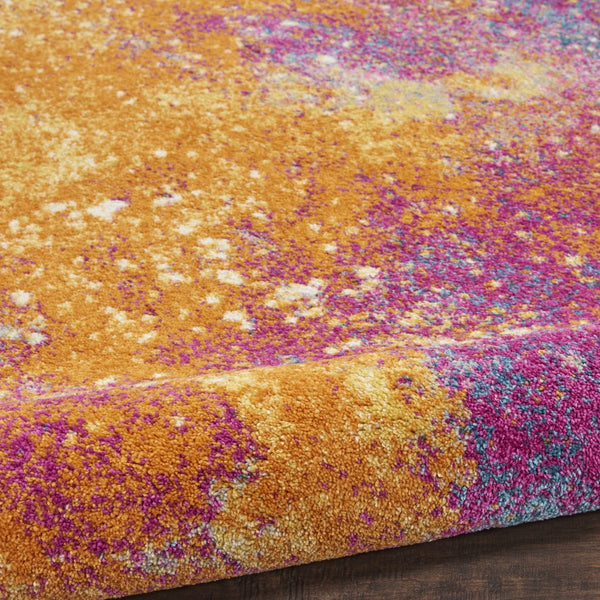 2’ x 3’ Abstract Brights Sunburst Scatter Rug