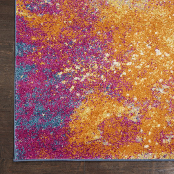 2’ x 3’ Abstract Brights Sunburst Scatter Rug