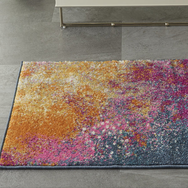 2’ x 3’ Abstract Brights Sunburst Scatter Rug