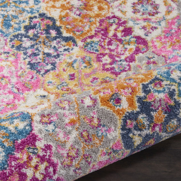 2’ x 3’ Muted Brights Floral Diamond Scatter Rug