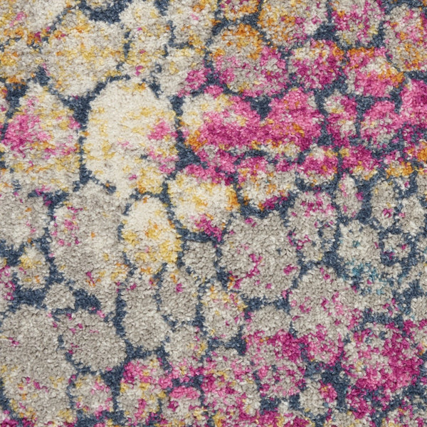 2’ x 6’ Yellow and Pink Coral Reef Runner Rug