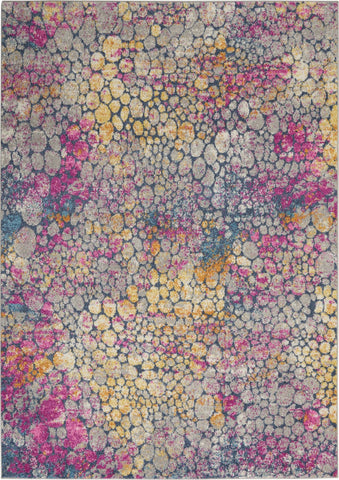 5’ x 7’ Yellow and Pink Coral Reef Area Rug