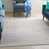 5’ x 7’ Gray and Ivory Berber Pattern Area Rug