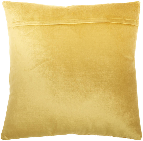 Glam Gold and Gold Accent Throw Pillow with Beaded Details