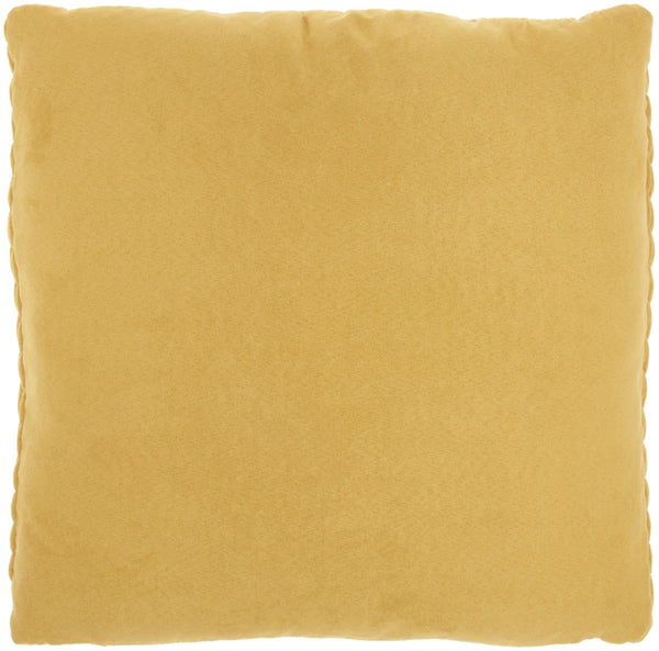 Mustard Yellow Chunky Braid Throw Pillow