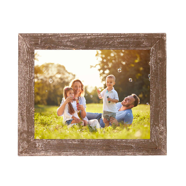 4” x 4” Rustic Farmhouse Espresso Brown Wood Frame