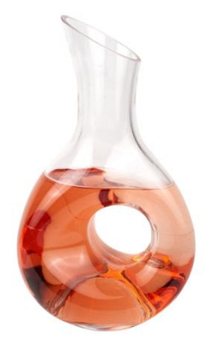 O So Pretty 10" Mouth Blown Crystal Carafe