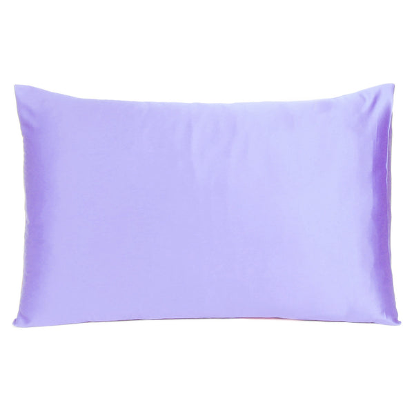 Purple Dreamy Set of 2 Silky Satin King Pillowcases