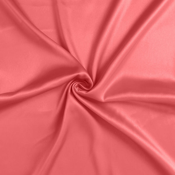 Coral Dreamy Set of 2 Silky Satin King Pillowcases