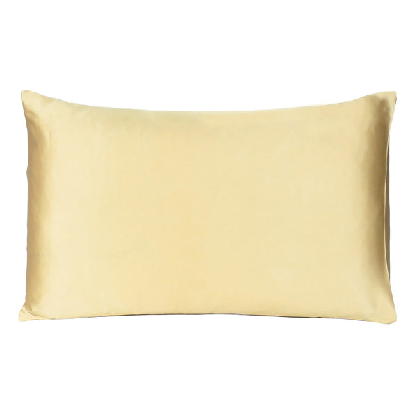 Gold Dreamy Set of 2 Silky Satin King Pillowcases