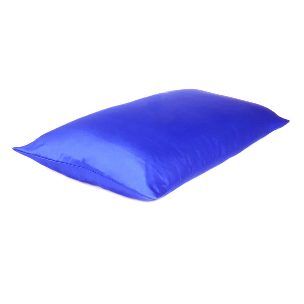 Royal Blue Dreamy Set of 2 Silky Satin King Pillowcases