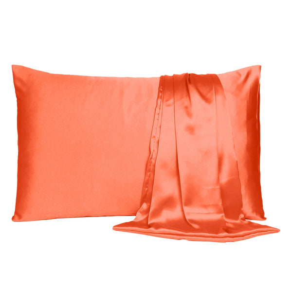 Poppy Dreamy Set of 2 Silky Satin Standard Pillowcases