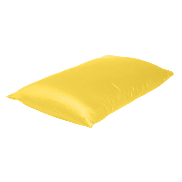 Lemon Dreamy Set of 2 Silky Satin Standard Pillowcases