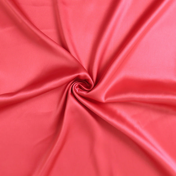 Poppy Red Dreamy Set of 2 Silky Satin Standard Pillowcases