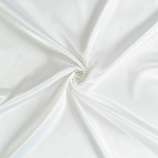 White Dreamy Set of 2 Silky Satin Standard Pillowcases