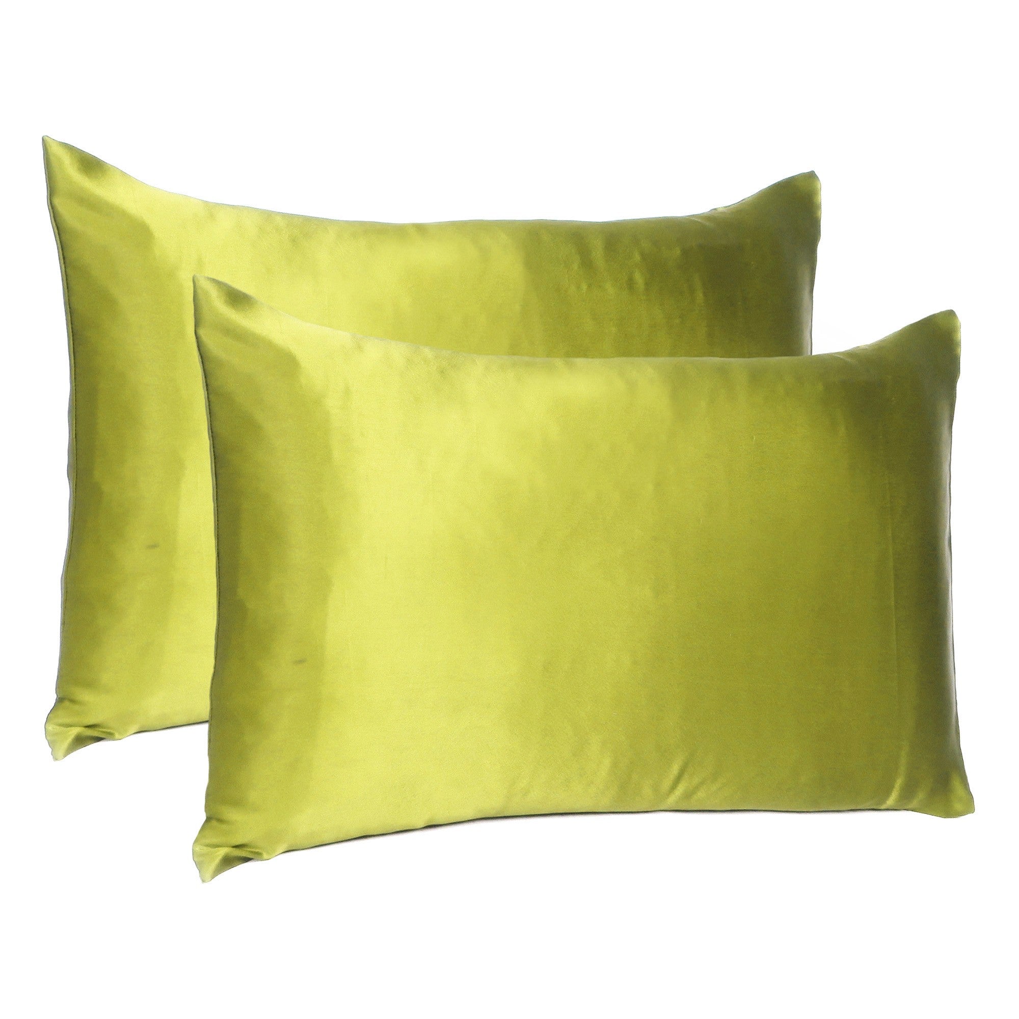 Lemongrass Dreamy Set of 2 Silky Satin Queen Pillowcases