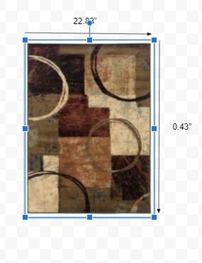 2’ x 3’ Brown and Black Abstract Geometric Scatter Rug