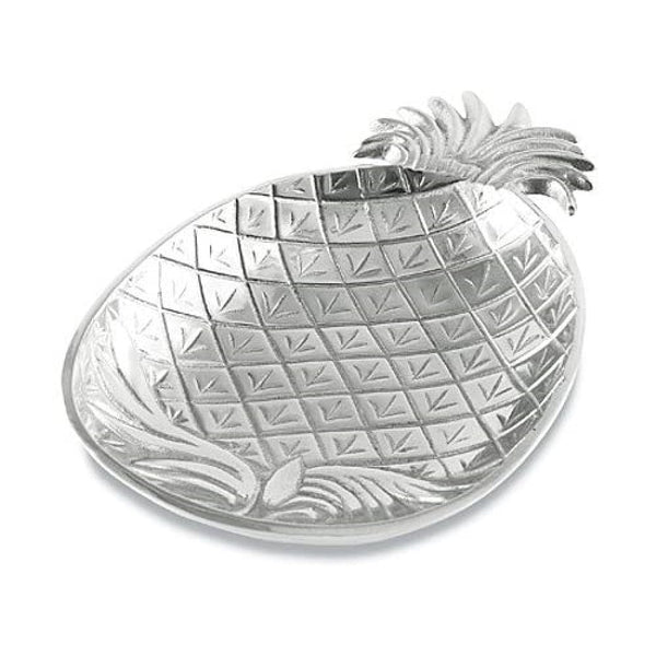 Silver Tropical Pineapple Shaped Serving Platter