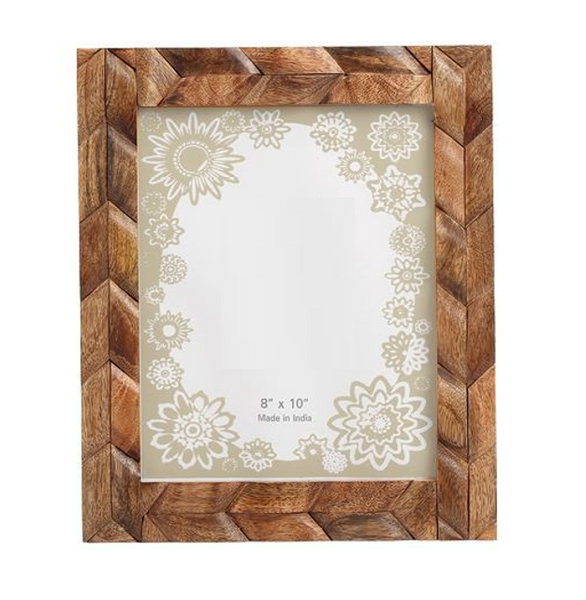 8" x 10" Brown Distressed Wooden Photo Frame