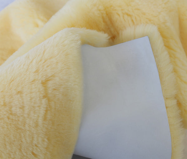 2' X 3' Natural off white Medical Grade Sheepskin Throw Blanket