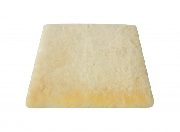 17" Square Natural Green Medical Grade Sheepskin Chair Pad