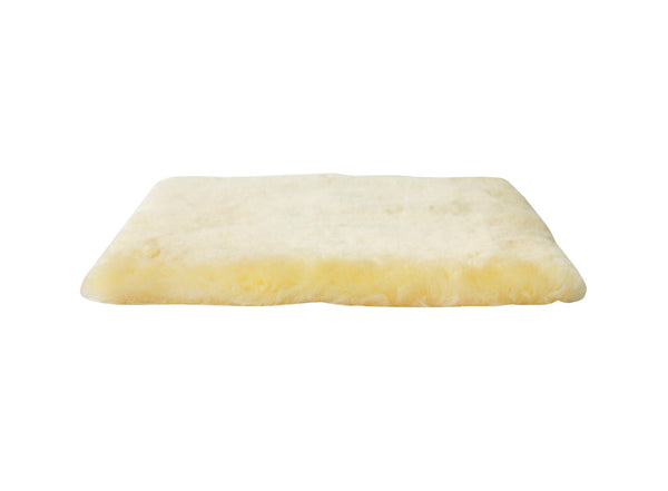 17" Square Natural Green Medical Grade Sheepskin Chair Pad