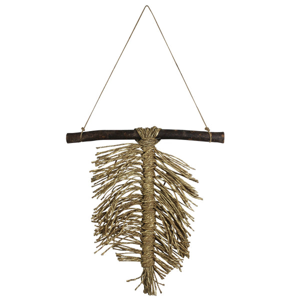 Seagrass and Acacia Leaf Wall Hanging