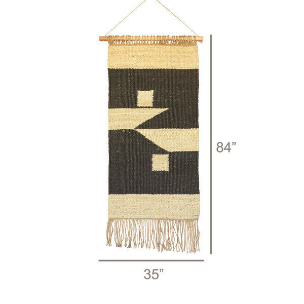 Black and Gold Bohemian Wall Hanging