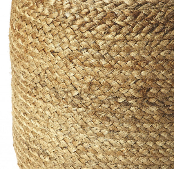 Bohemian Bullet Jute Pouf Ottoman