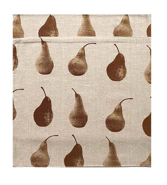 Set of Eight Light Brown Pear Pattern Placemats