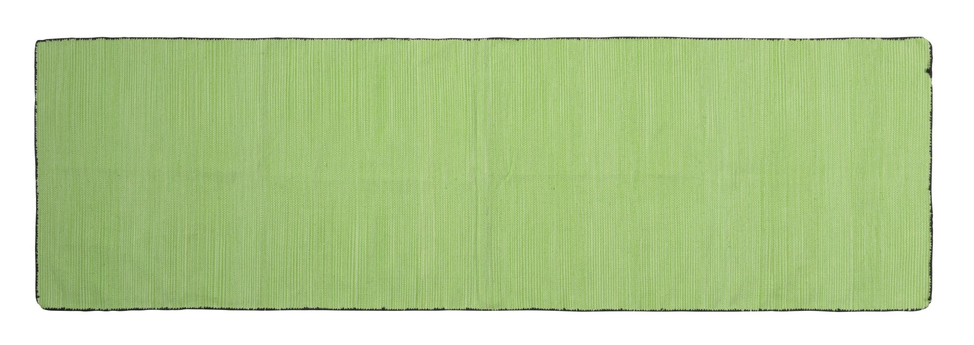 3' X 8' Apple Green Soft Stripes Runner Rug