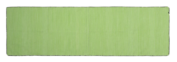 3' X 8' Apple Green Soft Stripes Runner Rug