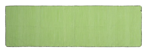 3' X 8' Apple Green Soft Stripes Runner Rug