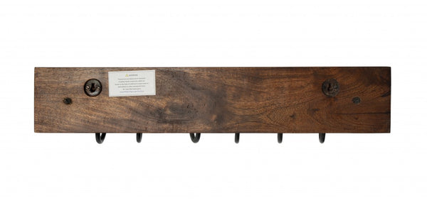 Glendo Iron &amp; Wood Wall Rack