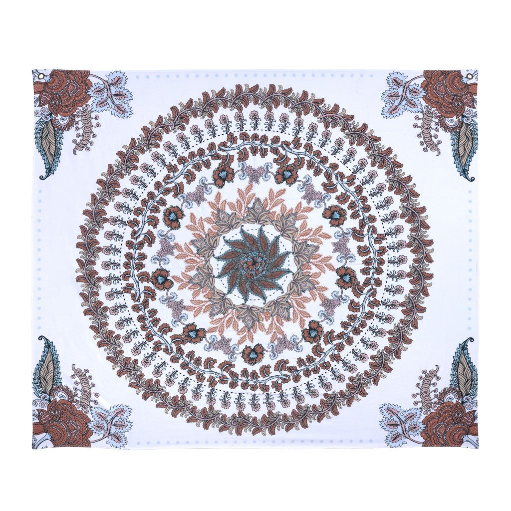 Bohemian Floral Medallion Wall Tapestry