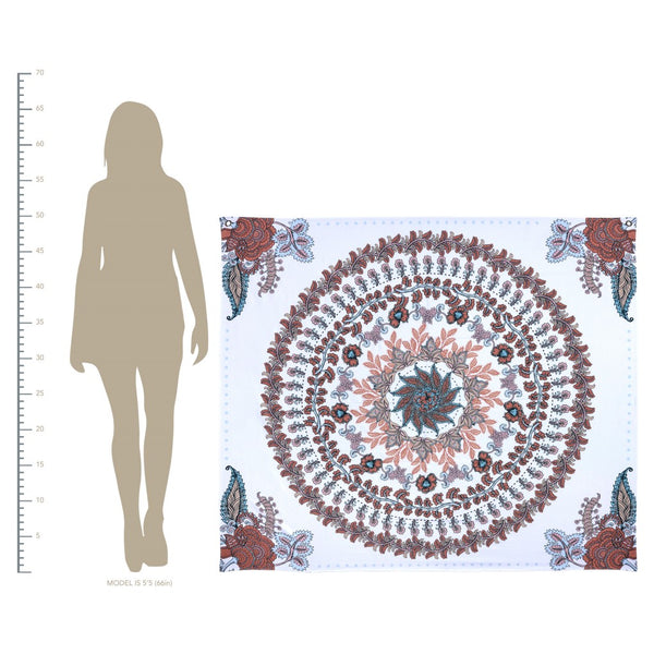 Bohemian Floral Medallion Wall Tapestry