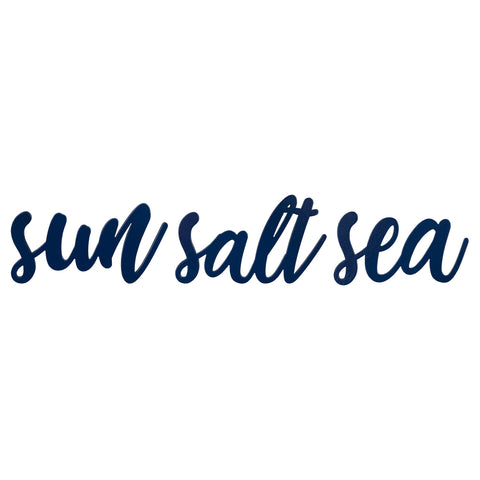 Blue Wooden Sun Salt Sea Wall Decor