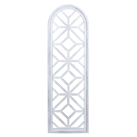 White Wooden Window Panel Wall Decor