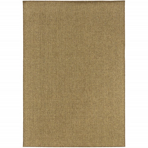 4’x6’ Solid Tan Indoor Outdoor Area Rug