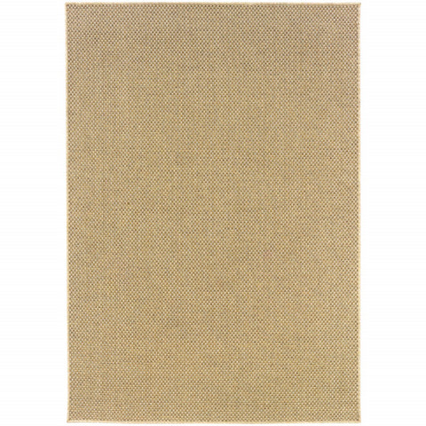 3’x5’ Solid Sand Beige Indoor Outdoor Area Rug