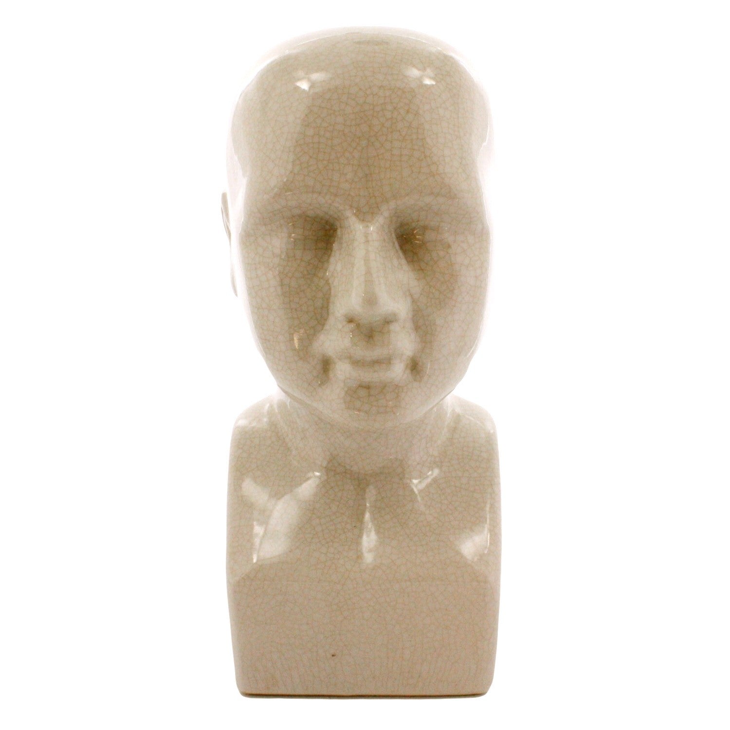 White Ceramic Bust Sculpture