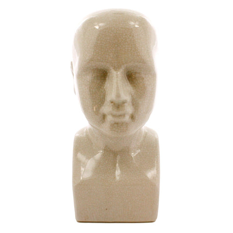 White Ceramic Bust Sculpture