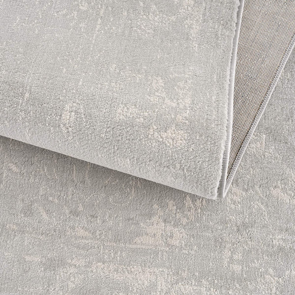 2’ x 6’ Modern Gray Distressed Area Rug