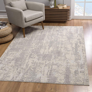 4’ x 6’ Gray Metro Modern Abstract Area Rug