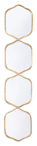 Gold Quad Geo Mirror