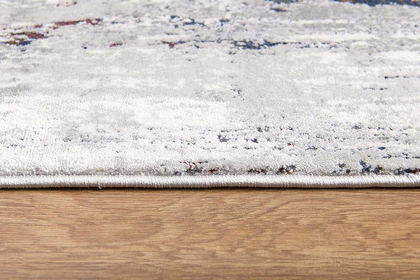 4’ x 6’ Gray Modern Distressed Area Rug