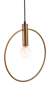 Gold Ring Ceiling Lamp