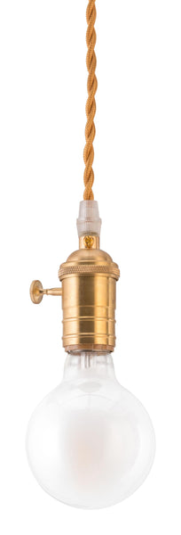 Auburn Brass Braid Ceiling Lamp