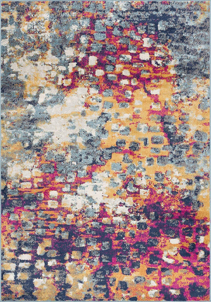 2’ x 12’ Multicolored Abstract Painting Runner Rug