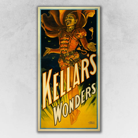 24" x 48" Keller's Wonders Vintage Magic Poster Wall Art